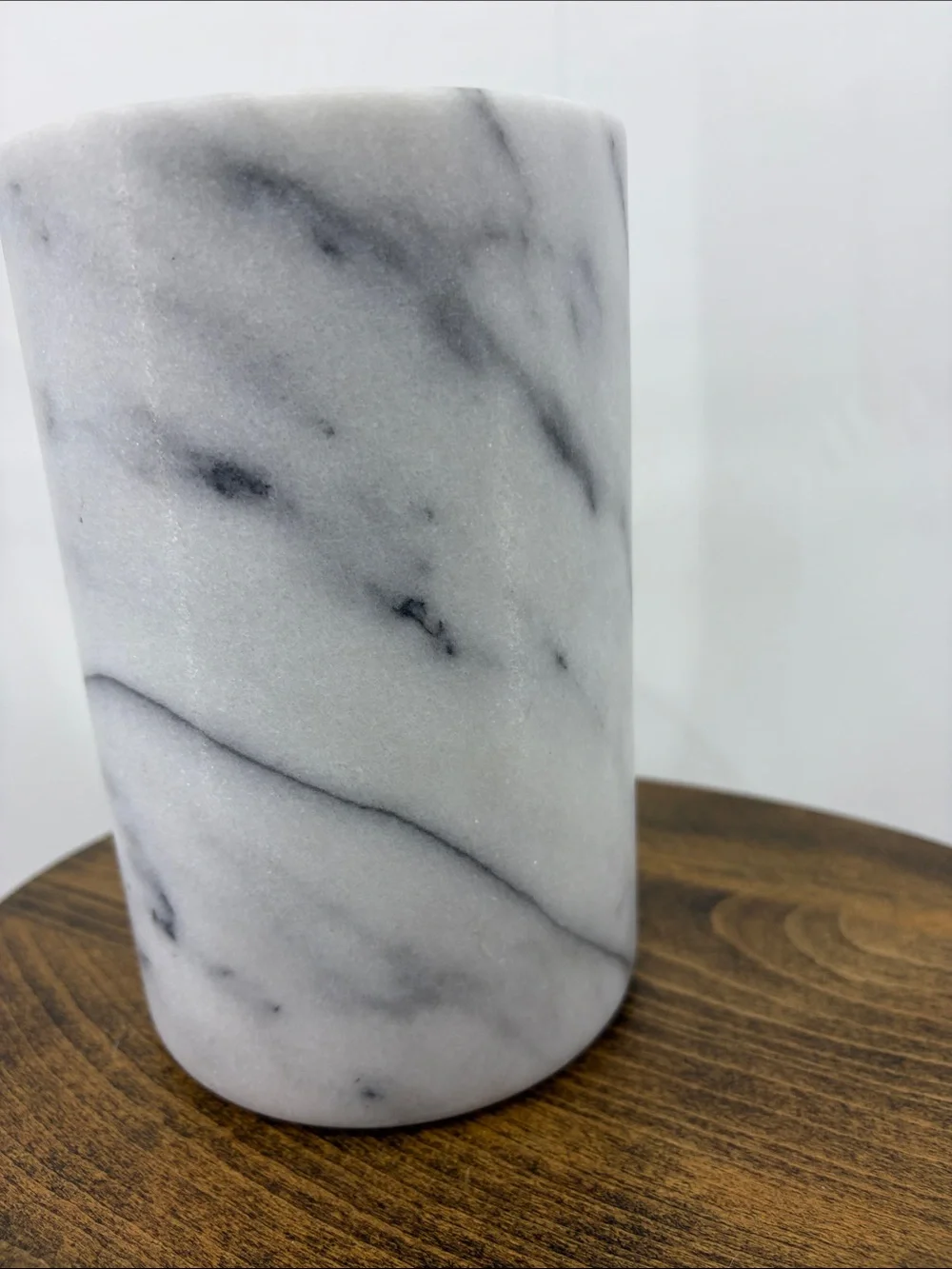 Crate & Barrel French Kitchen Marble Wine Chiller Cooler, Counter Utensil Holder